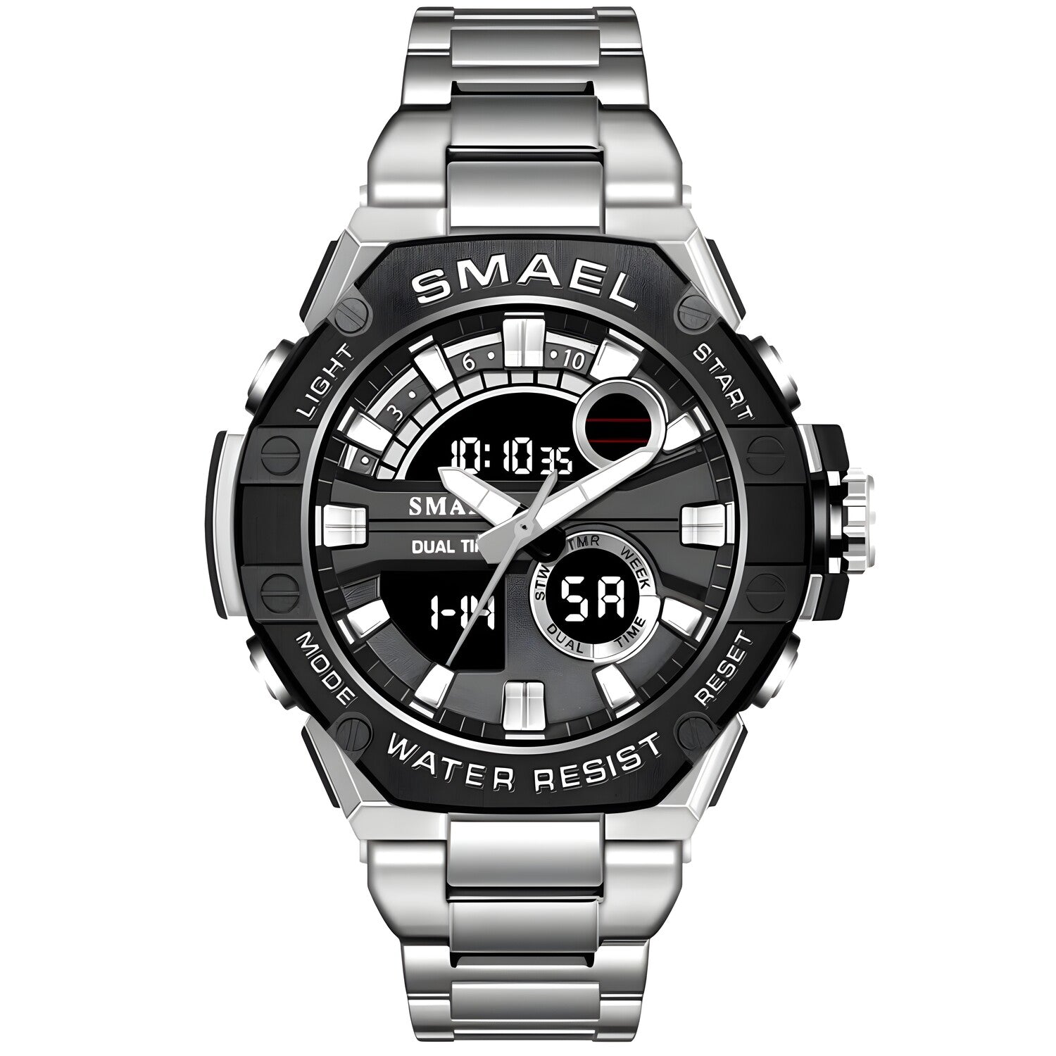 Sat SMAEL EF-35294 - Srebrna / Crna KP35294