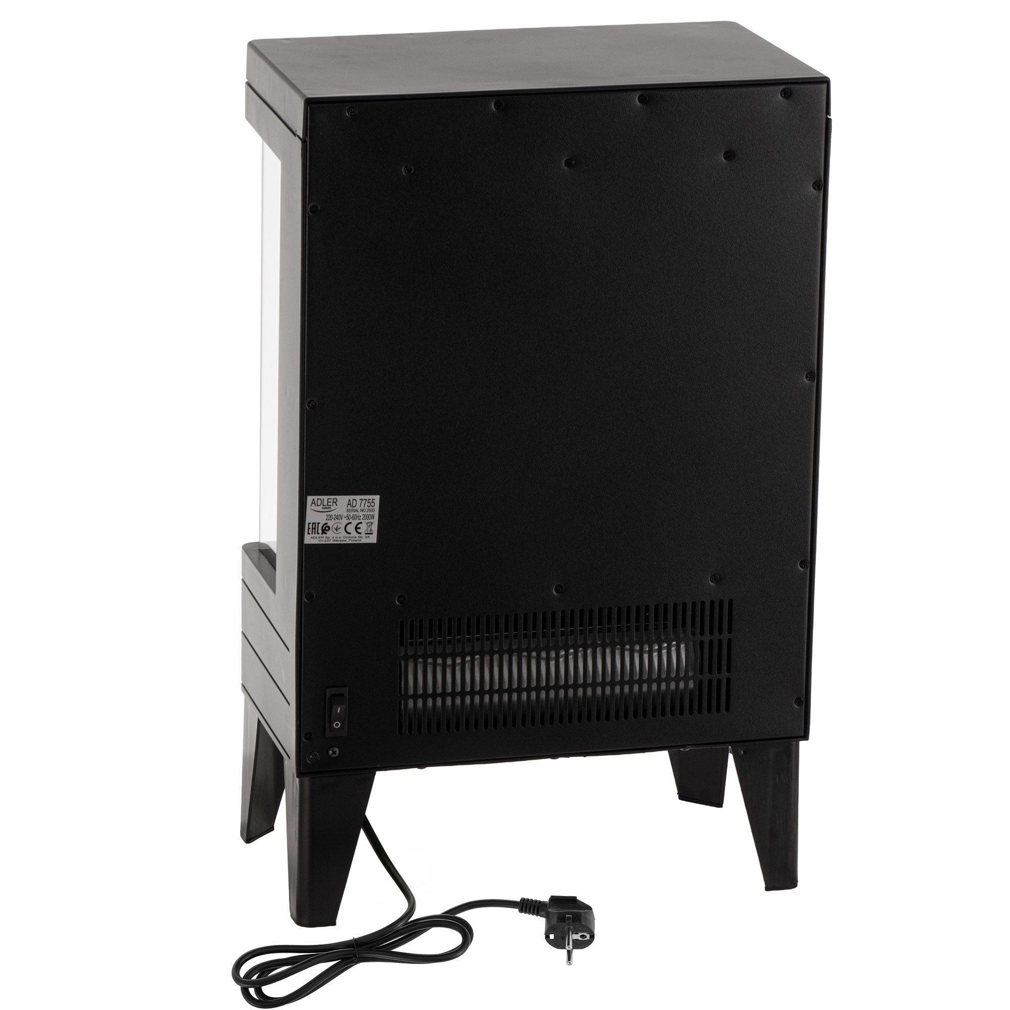 Električni kamin z daljinskim upravljalnikom, Adler AD 7755