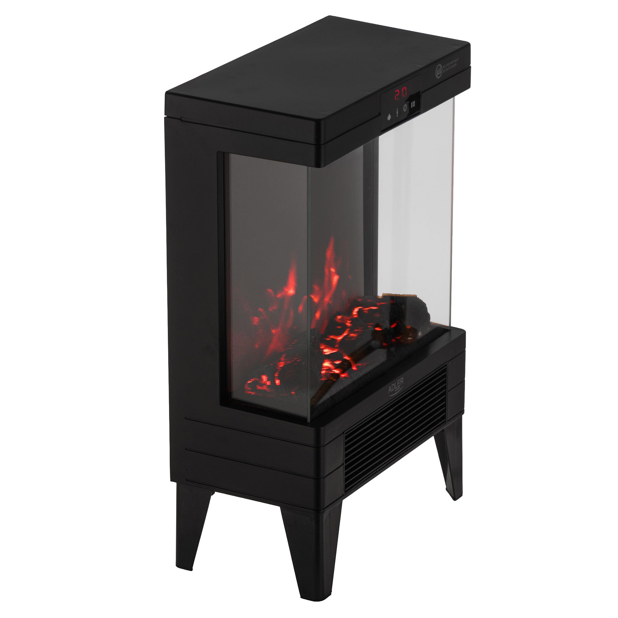 Električni kamin z daljinskim upravljalnikom, Adler AD 7755