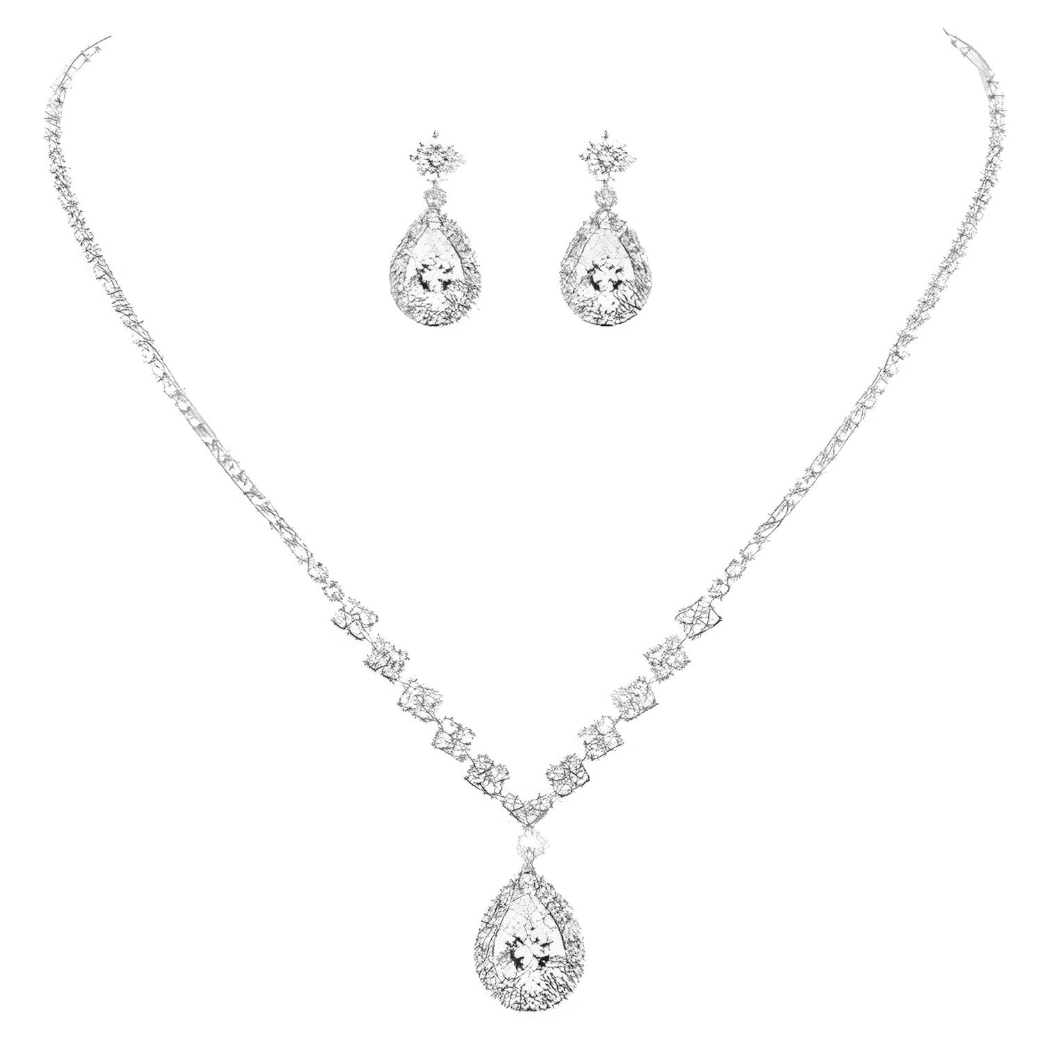 Set EM-29232 - Srebrna / Kristalna KP29232