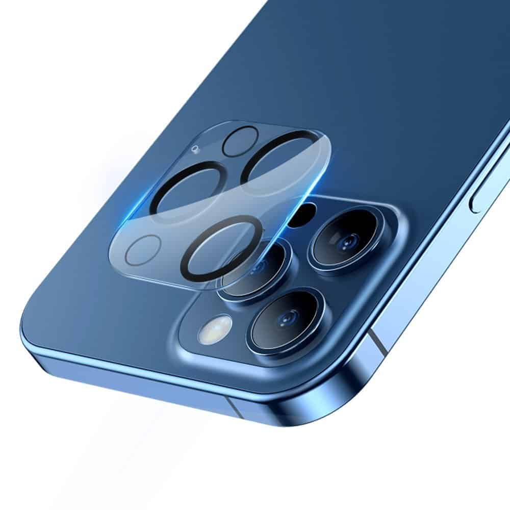 Baseus 2 kosa zaščite za kamero iz kaljenega stekla za iPhone 12 Pro