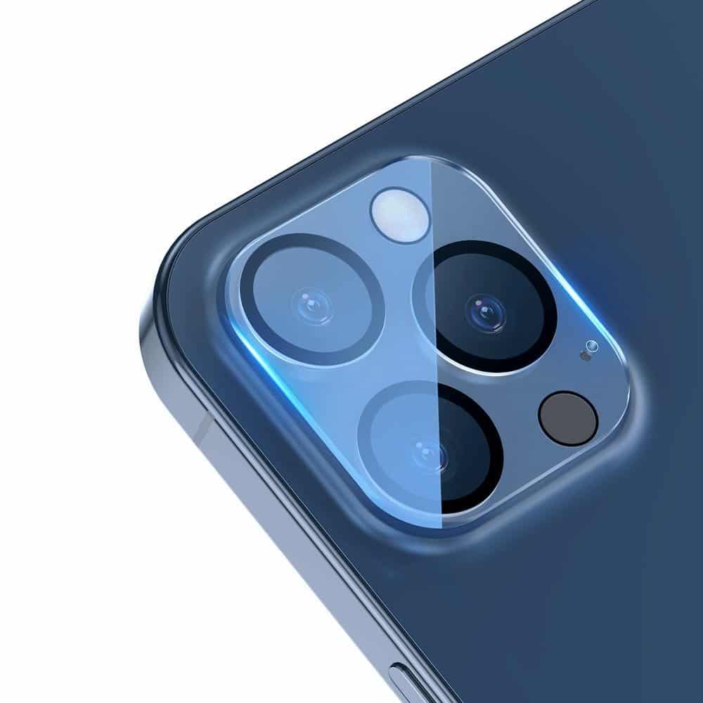 Baseus 2 kosa zaščite za kamero iz kaljenega stekla za iPhone 12 Pro