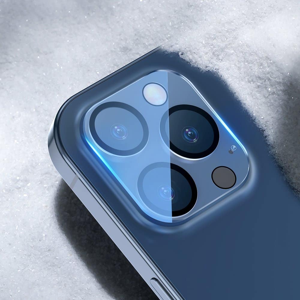 Baseus 2 kosa zaščite za kamero iz kaljenega stekla za iPhone 12 Pro