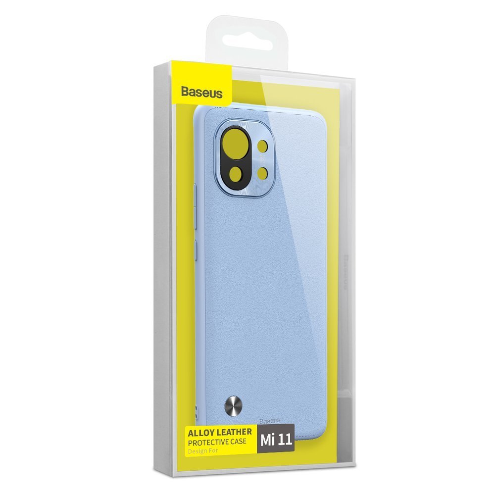 Baseus Alloy Leather Case ovitek s pokrovčkom za kamero Xiaomi Mi 11
