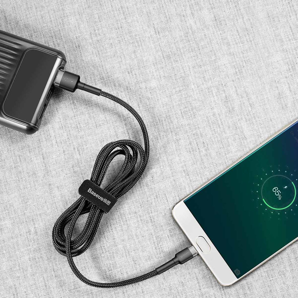Baseus kabel trajna najlonska pletena žica USB / Micro USB QC3.0 2.4A 1m