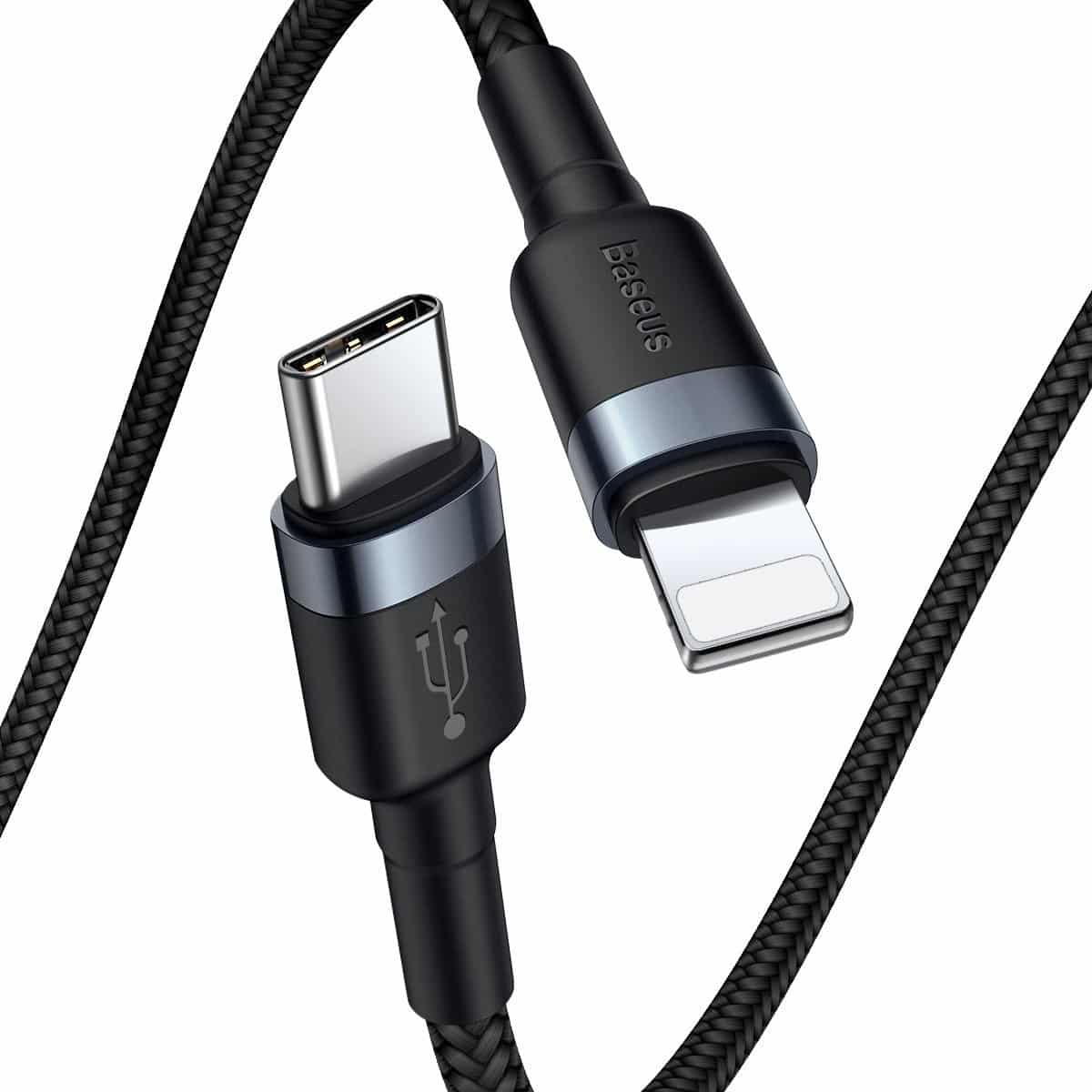 Baseus Cafule kabel Type-C na iPhone PD 18W 1m siva+črna