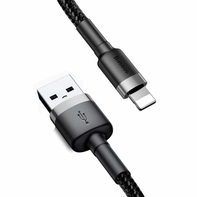 Baseus Cafule USB Lightning kabel 2,4A 1m (sivo+crno)