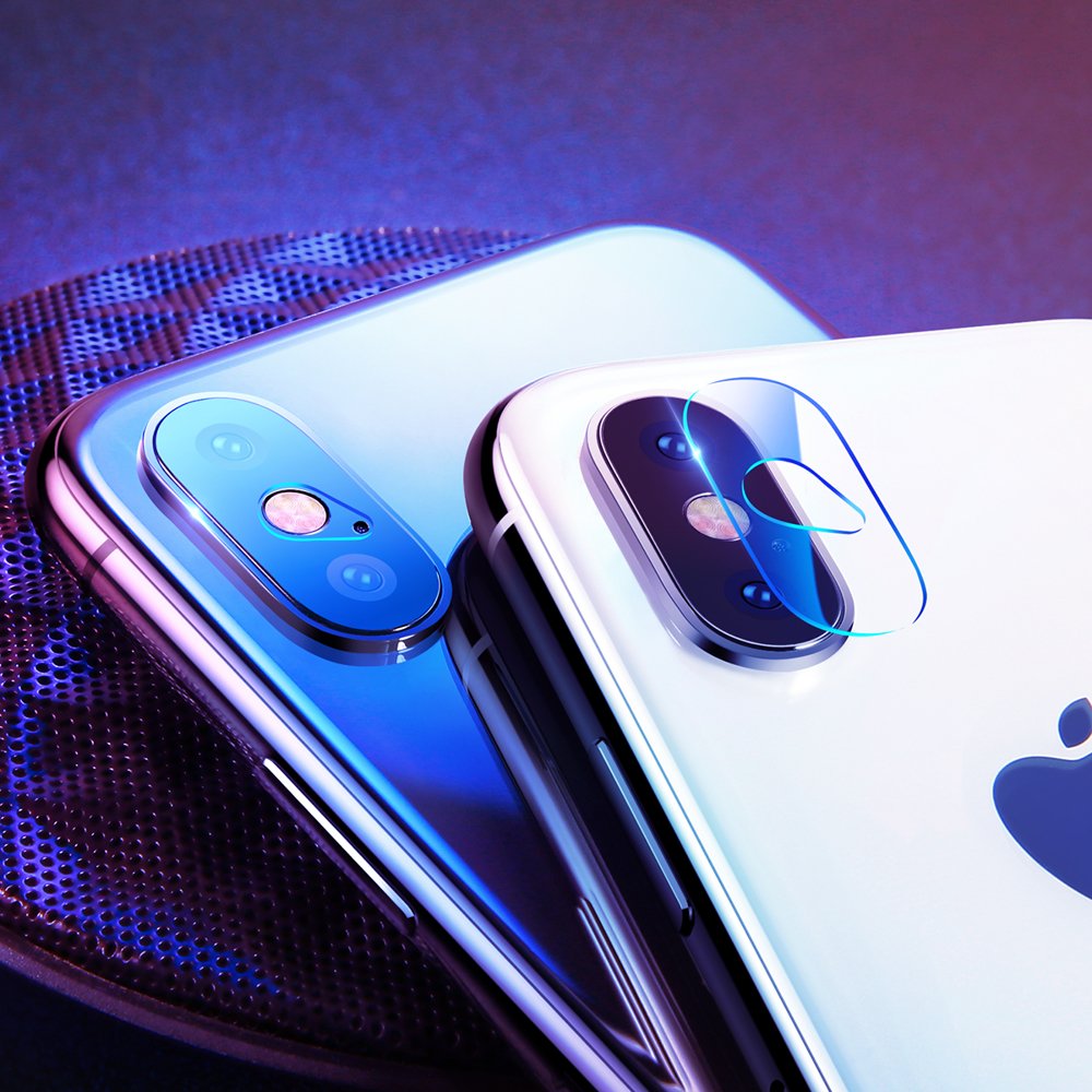 Kaljeno steklo za kamero 2 x Baseus za iPhone X / XS / XS Max