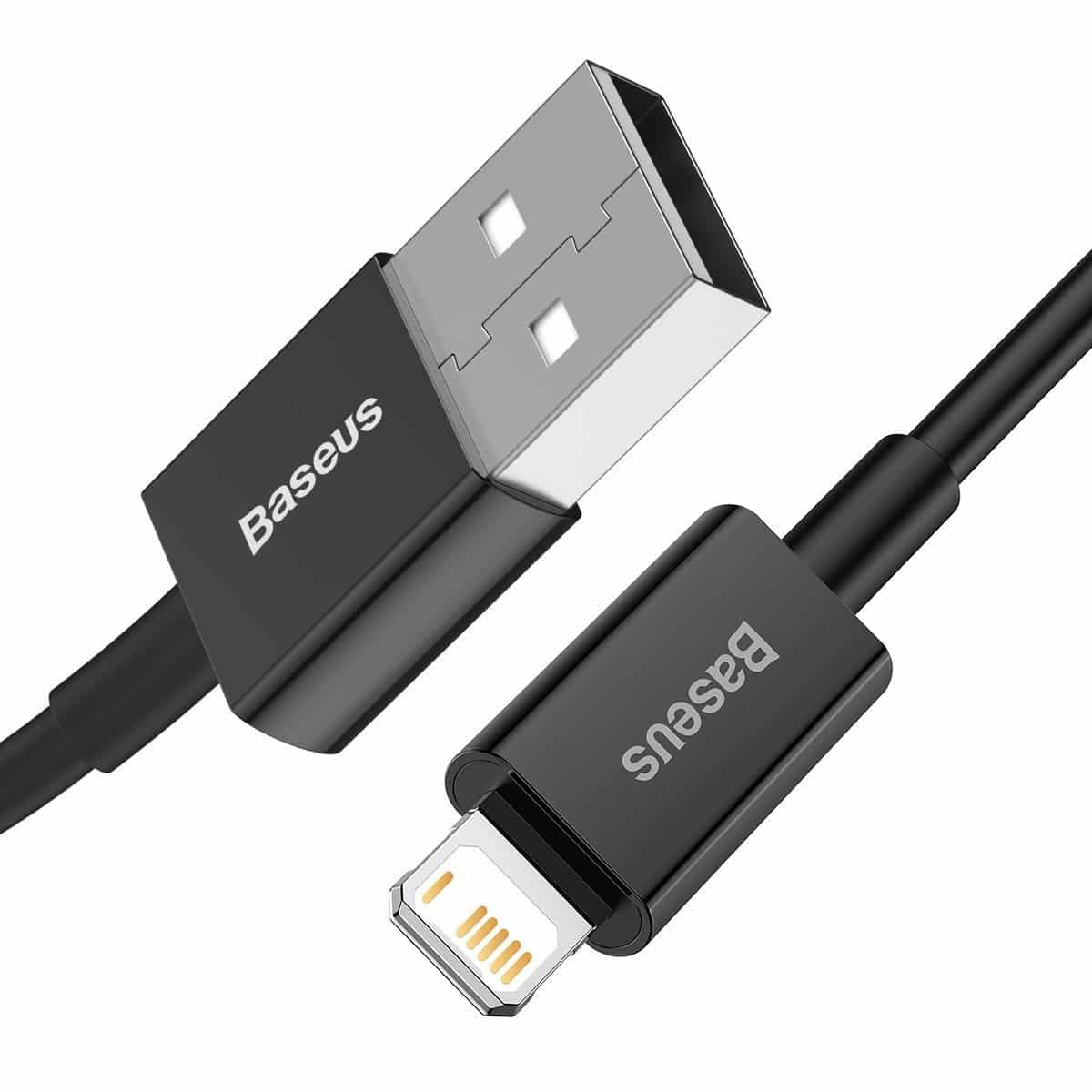 Baseus Superior Series kabel USB na iPhone 2.4A 2m (črn)