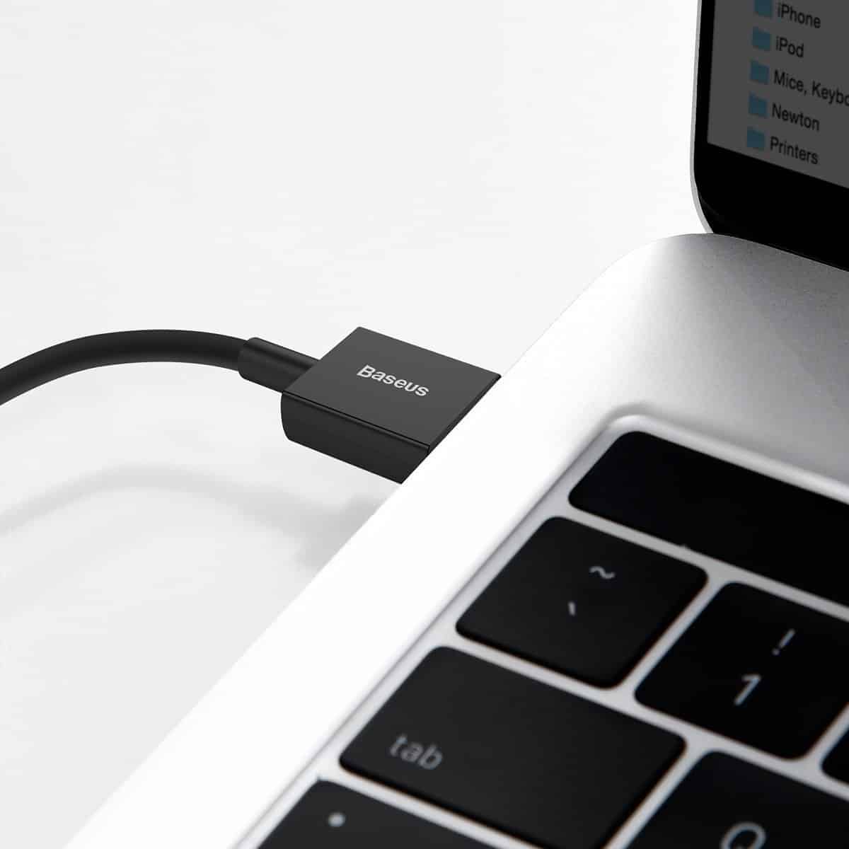 Baseus Superior Series kabel USB na iPhone 2.4A 2m (črn)