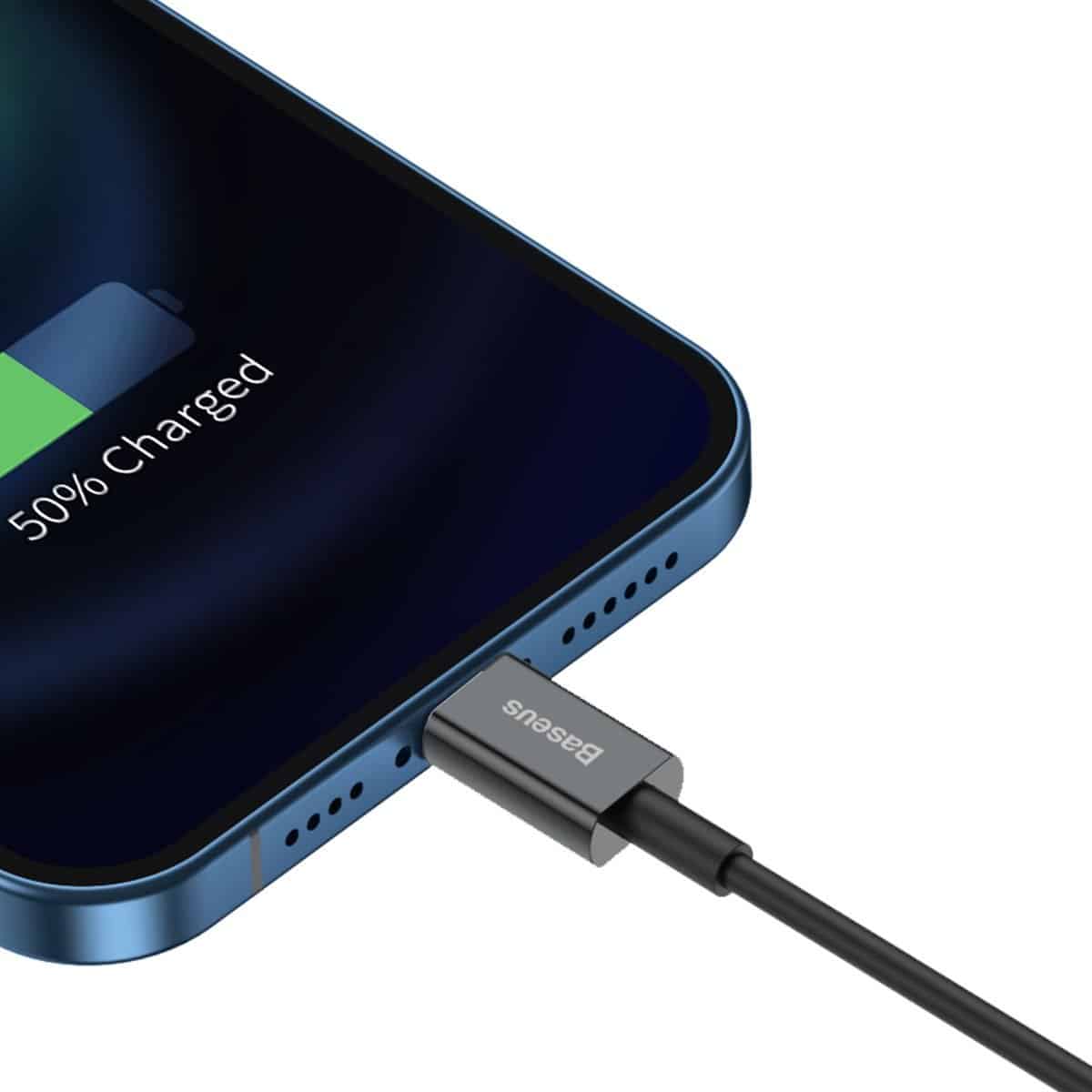 Baseus Superior Series kabel USB na iPhone 2.4A 2m (črn)