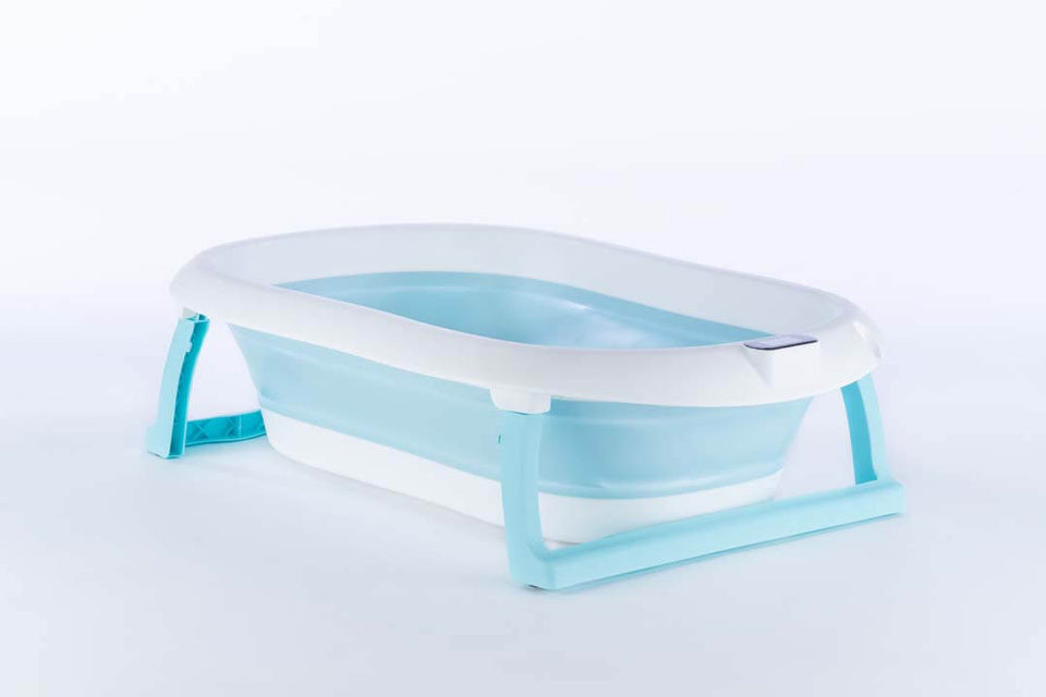 Sklopiva kadica s podlogom i termometrom blue