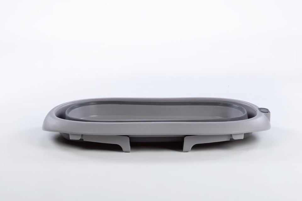 Sklopiva kadica s podlogom i termometrom dark grey