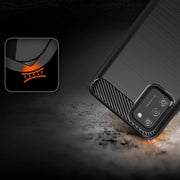 Carbon Case Fleksibilna TPU futrola za Samsung Galaxy A02s EU crna