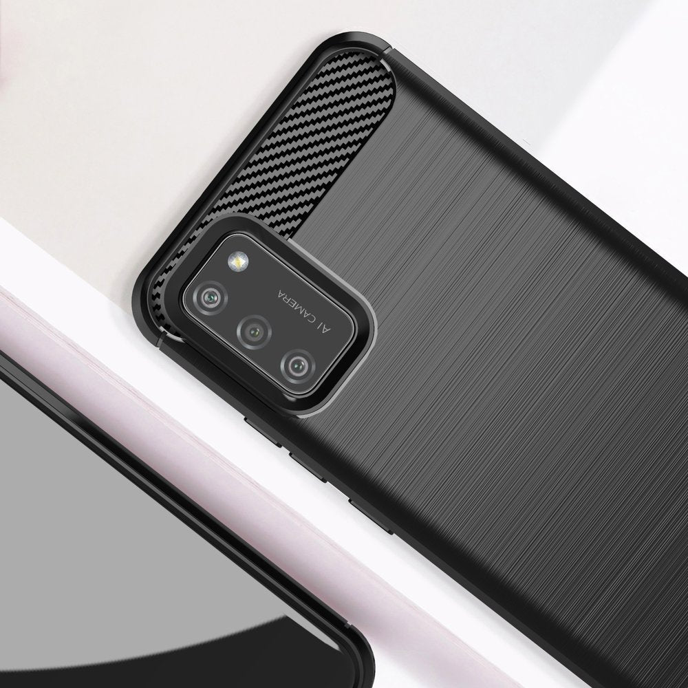Carbon Case Fleksibilna TPU futrola za Samsung Galaxy A02s EU crna