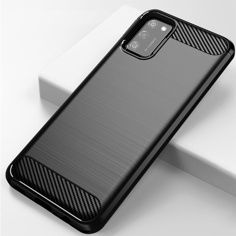 Carbon Case Fleksibilna TPU futrola za Samsung Galaxy A02s EU crna
