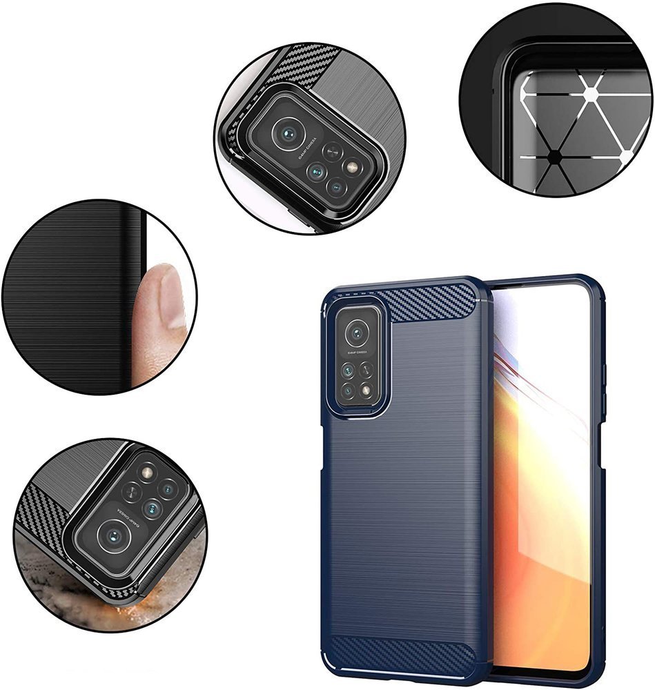 Carbon Case Fleksibilna TPU torbica za Xiaomi Mi 10T Pro / Xiaomi Mi 10T