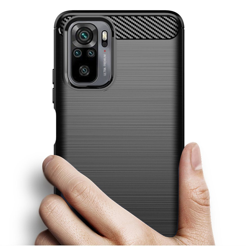 Karbonski etui, prožna maska za Xiaomi Redmi Note 10 / Redmi Note 10S