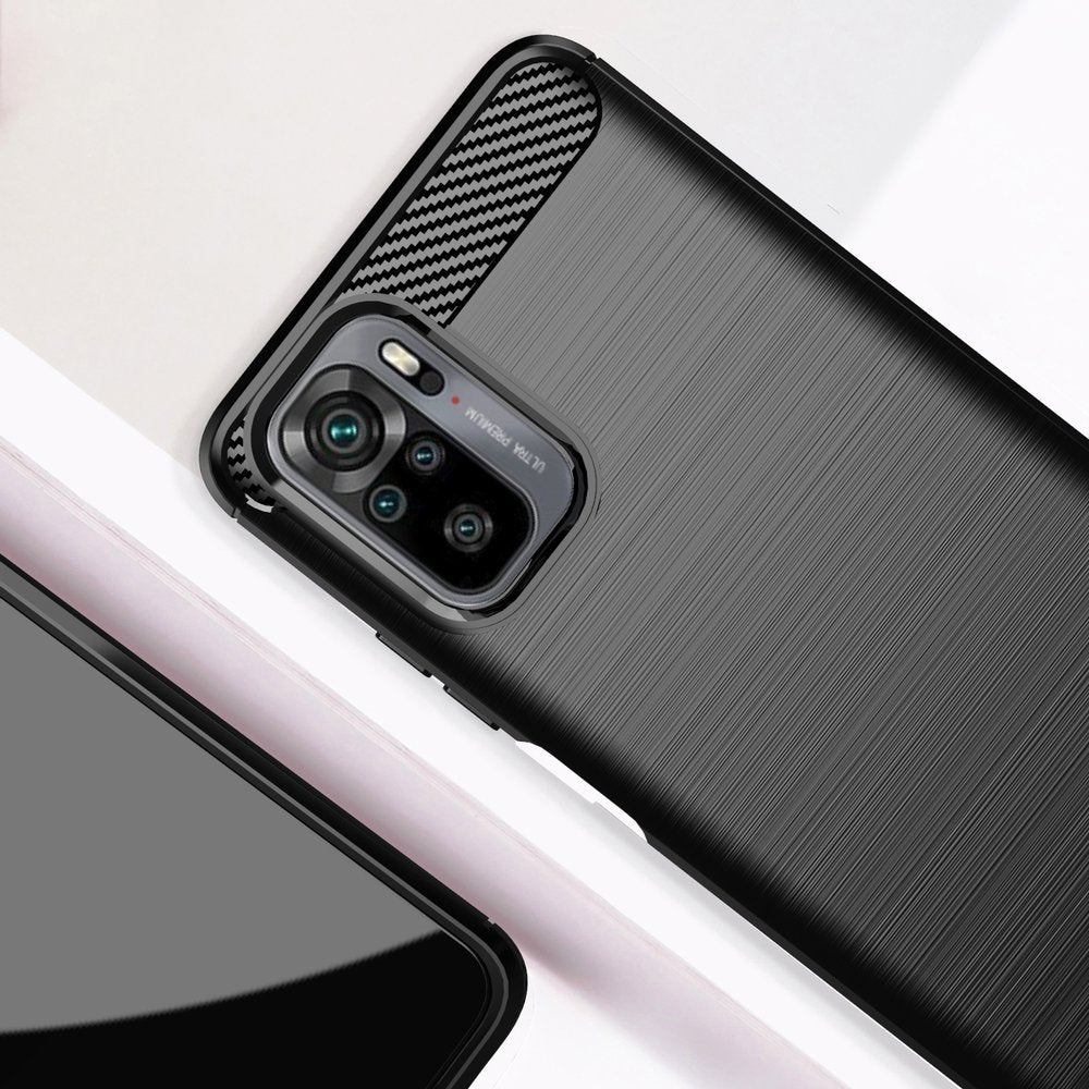 Karbonski etui, prožna maska za Xiaomi Redmi Note 10 / Redmi Note 10S