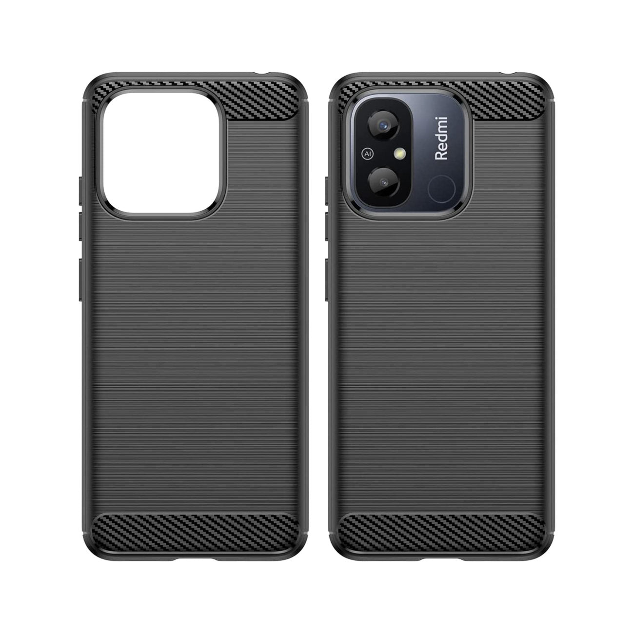 Ovitek CARBON Case za XIAOMI Redmi 12C črn