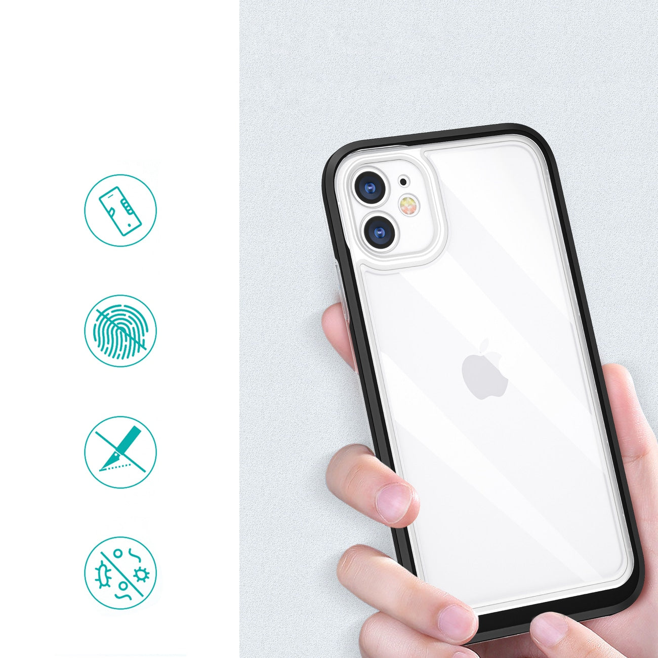 Prozoren ovitek Hybrid Armor za iPhone 11