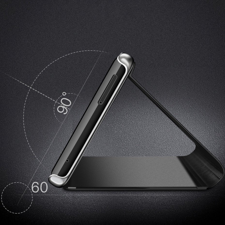 Clear View etui za Samsung Galaxy A20s rožnat