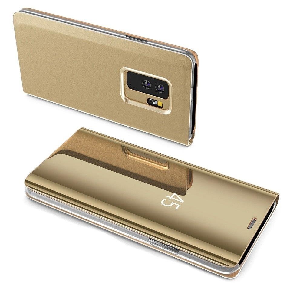 Clear View etui za Samsung Galaxy A40 zlate barve