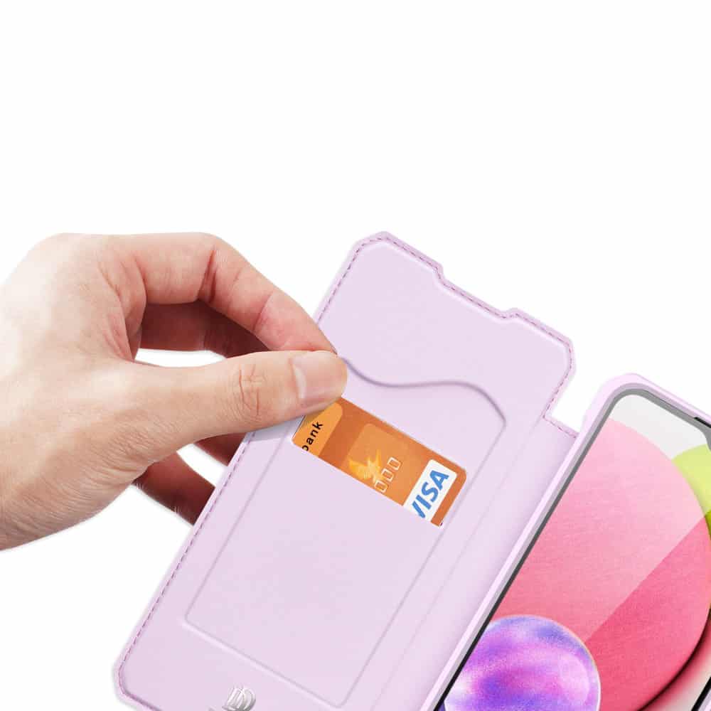 DUX DUCIS Skin X Bookcase ovitek za Samsung Galaxy A03s, roza