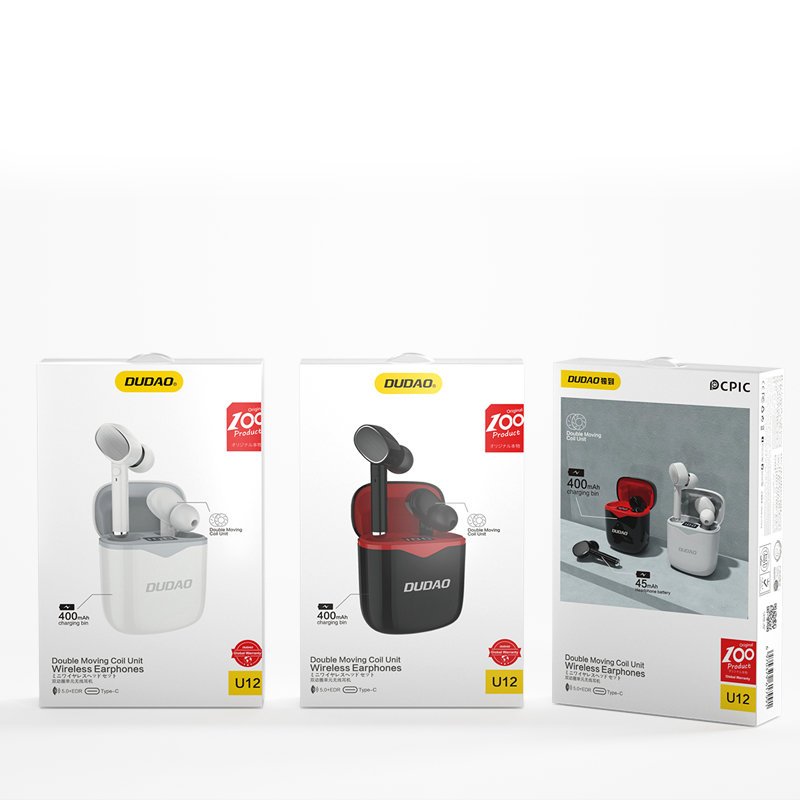Dudao Bluetooth brezžične slušalke V5.0 TWS
