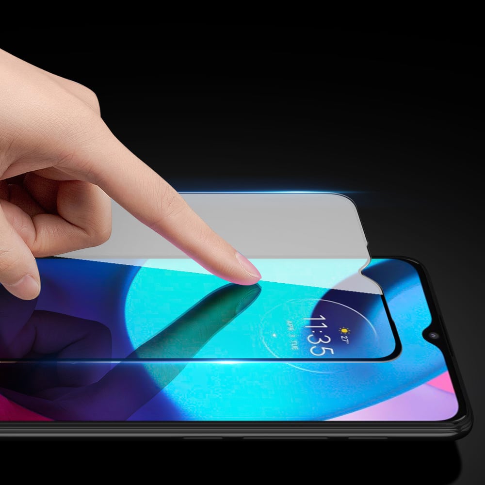 Dux Ducis 10D Tempered Glass 9H kaljeno steklo za celoten zaslon z okvirjem Motorola Moto E20 črna