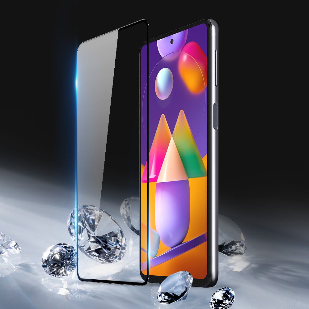Dux Ducis 10D Kaljeno steklo 9H za cel zaslon z okvirjem za Samsung Galaxy A02s
