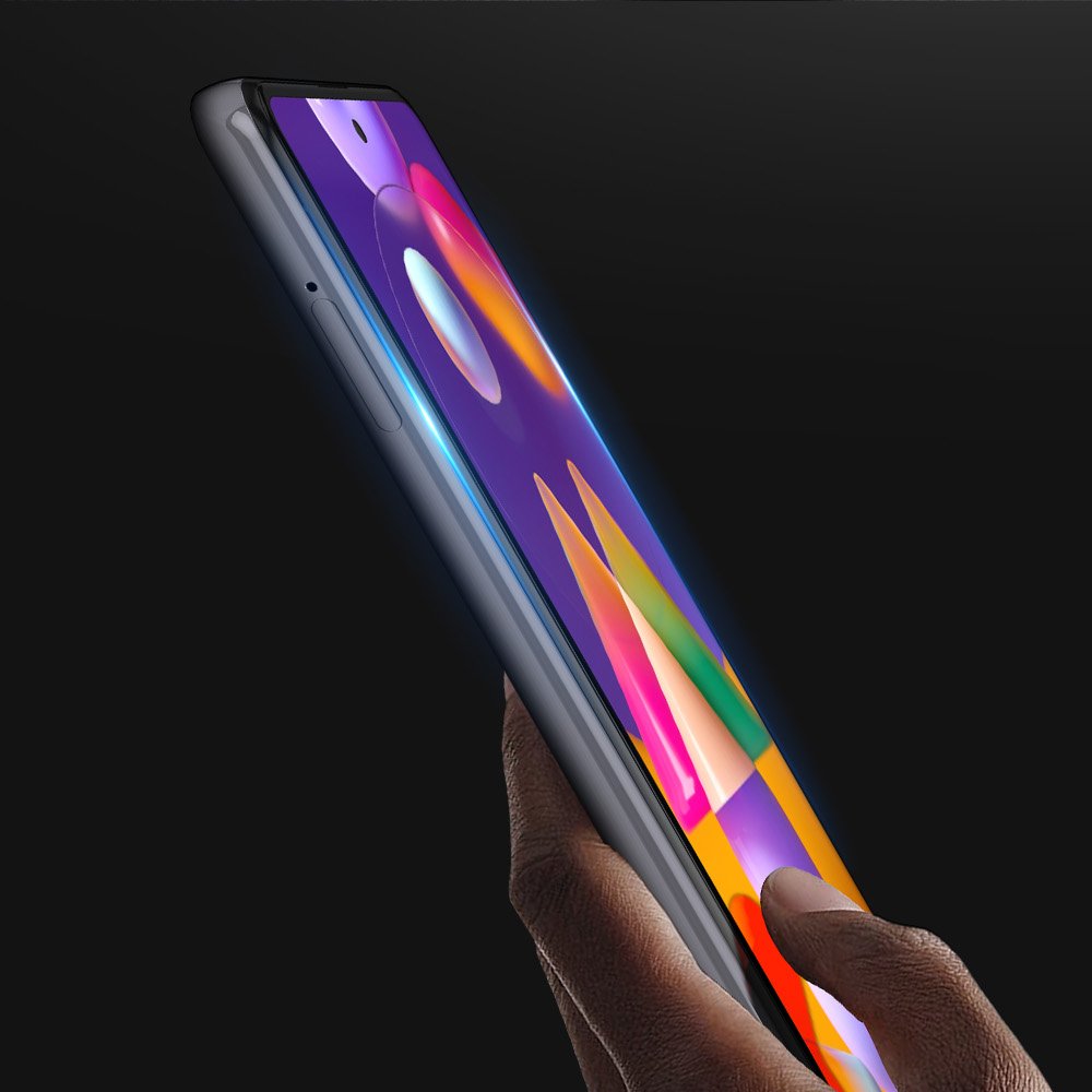 Dux Ducis 10D Kaljeno steklo 9H za cel zaslon z okvirjem za Samsung Galaxy A02s