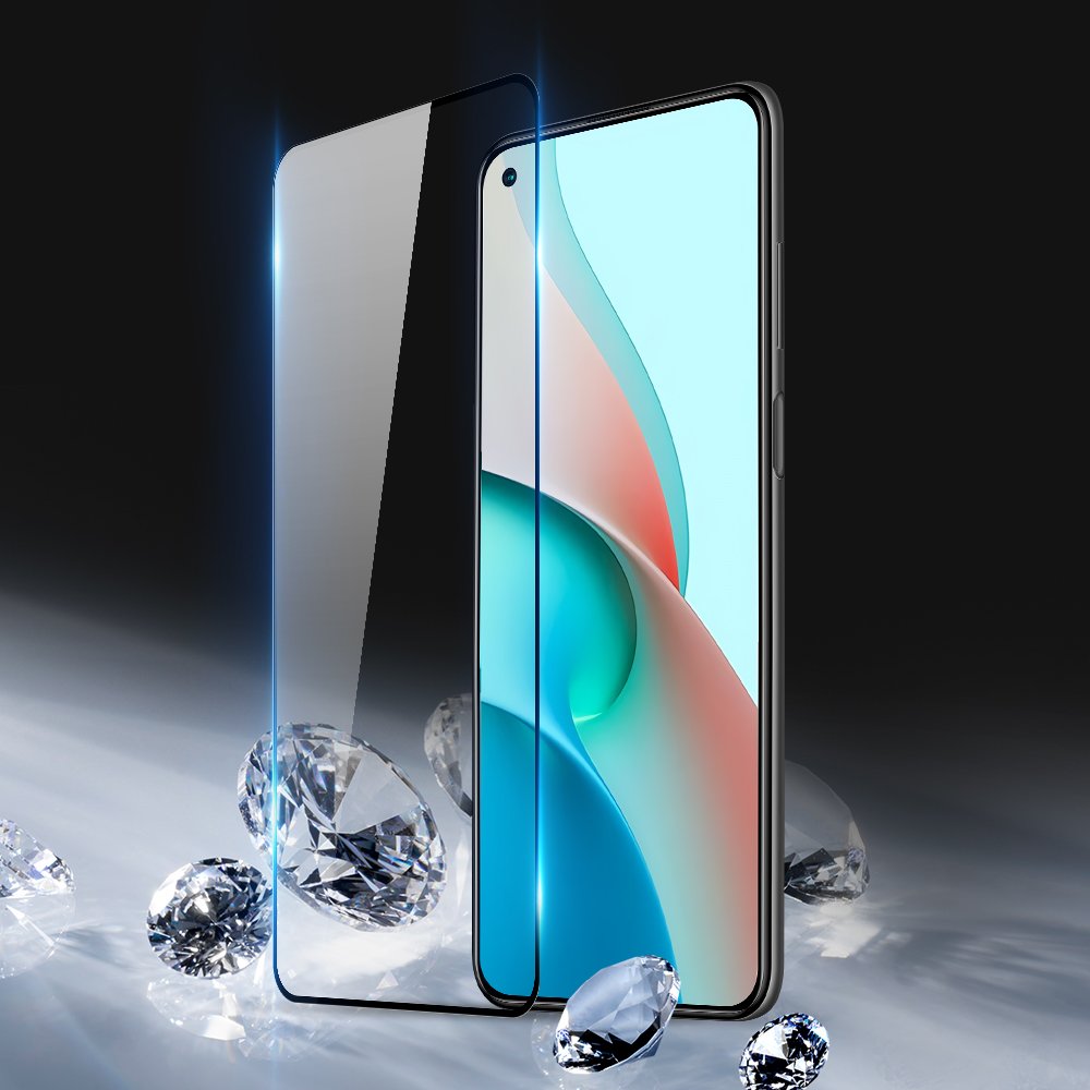 Dux Ducis 10D Kaljeno steklo 9H za cel zaslon z okvirjem za Xiaomi Redmi Note 9 5G / Redmi Note 9 T 5G