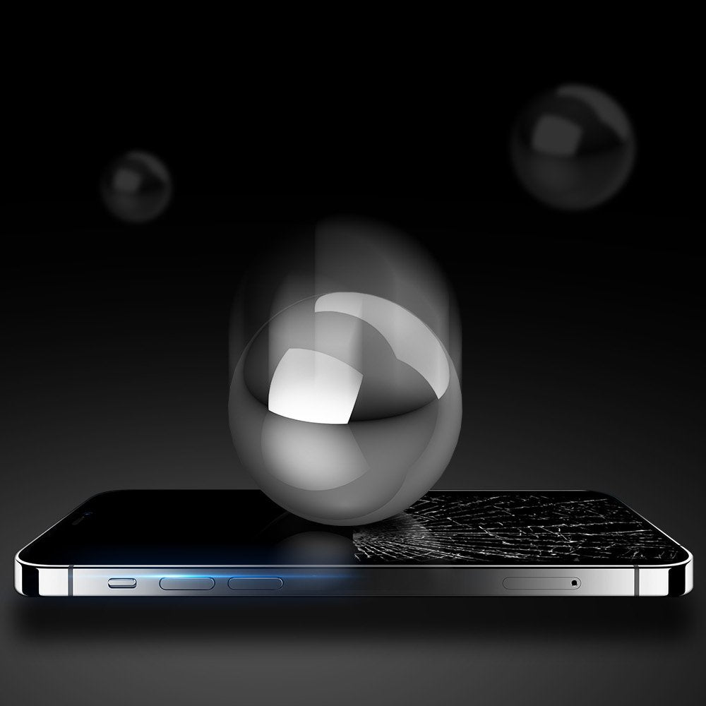 Dux Ducis 10D zaščitno steklo iz kaljenega stekla s polno pokritostjo in okvirjem za iPhone 12 Pro Max črna