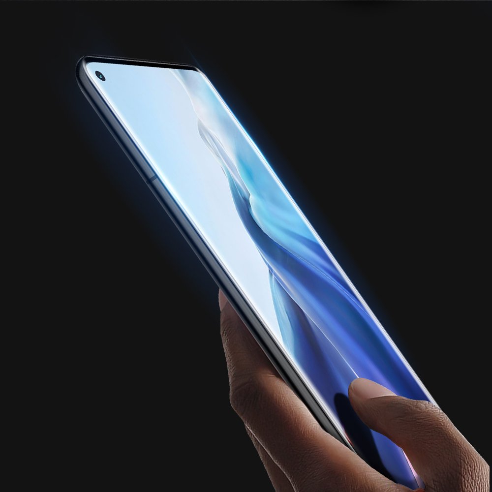 Dux Ducis 3D kaljeno steklo ukrivljena zaščita zaslona s polno pokritostjo in okvirjem za Xiaomi Mi 11 črna