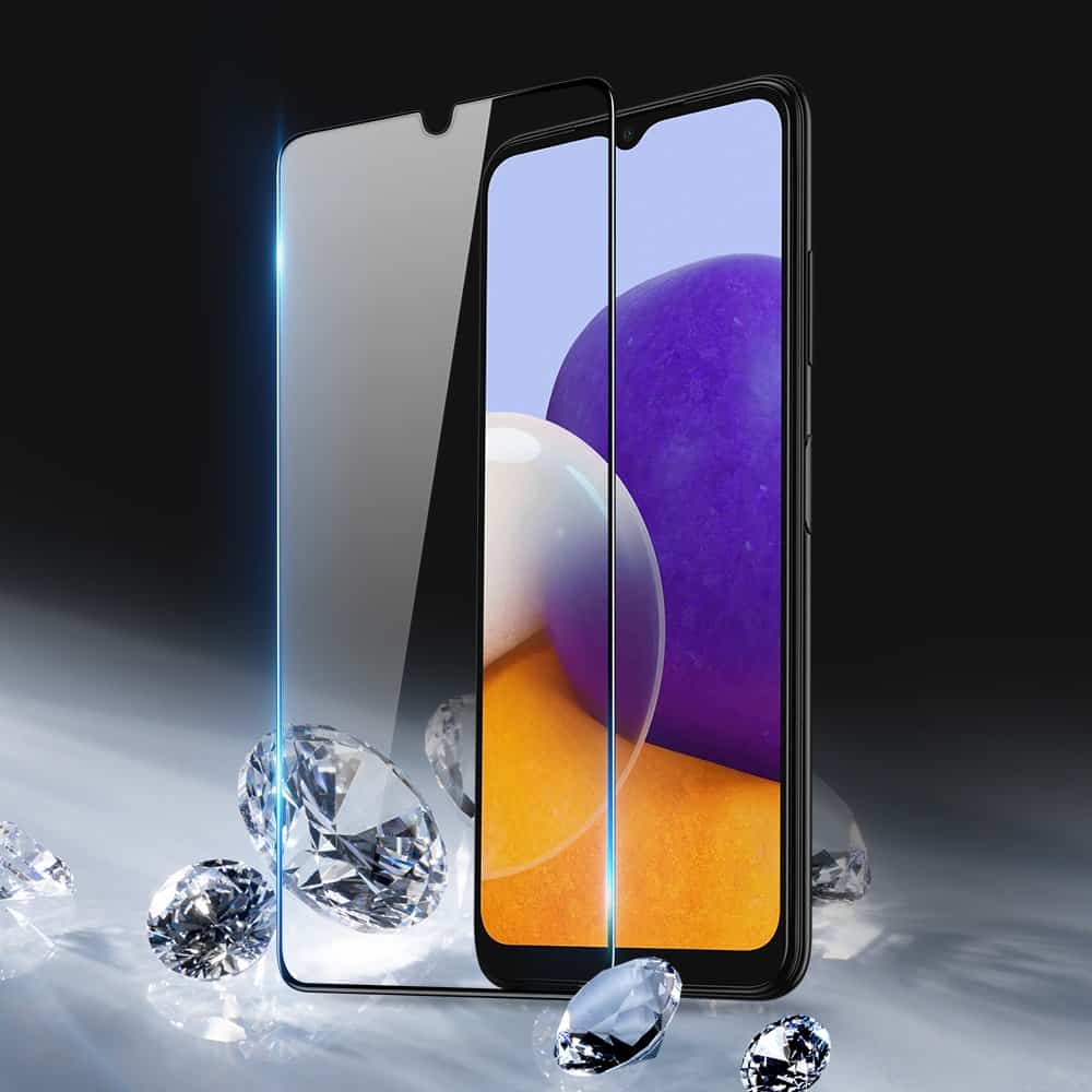 Dux Ducis 9D kaljeno steklo s polno prekrivnostjo in okvirjem za Samsung Galaxy A22 4G