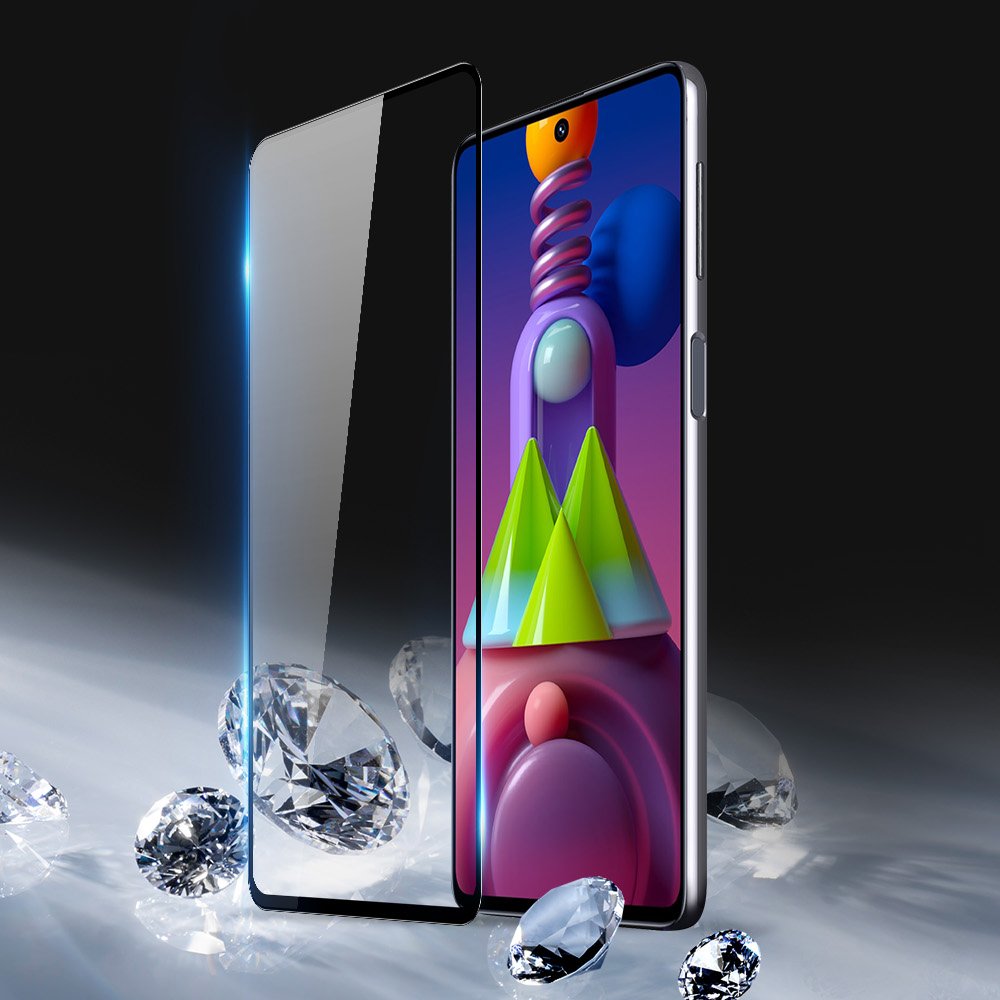 Dux Ducis 9D zaščitno steklo s polno pokritostjo z okvirjem za Samsung Galaxy M51