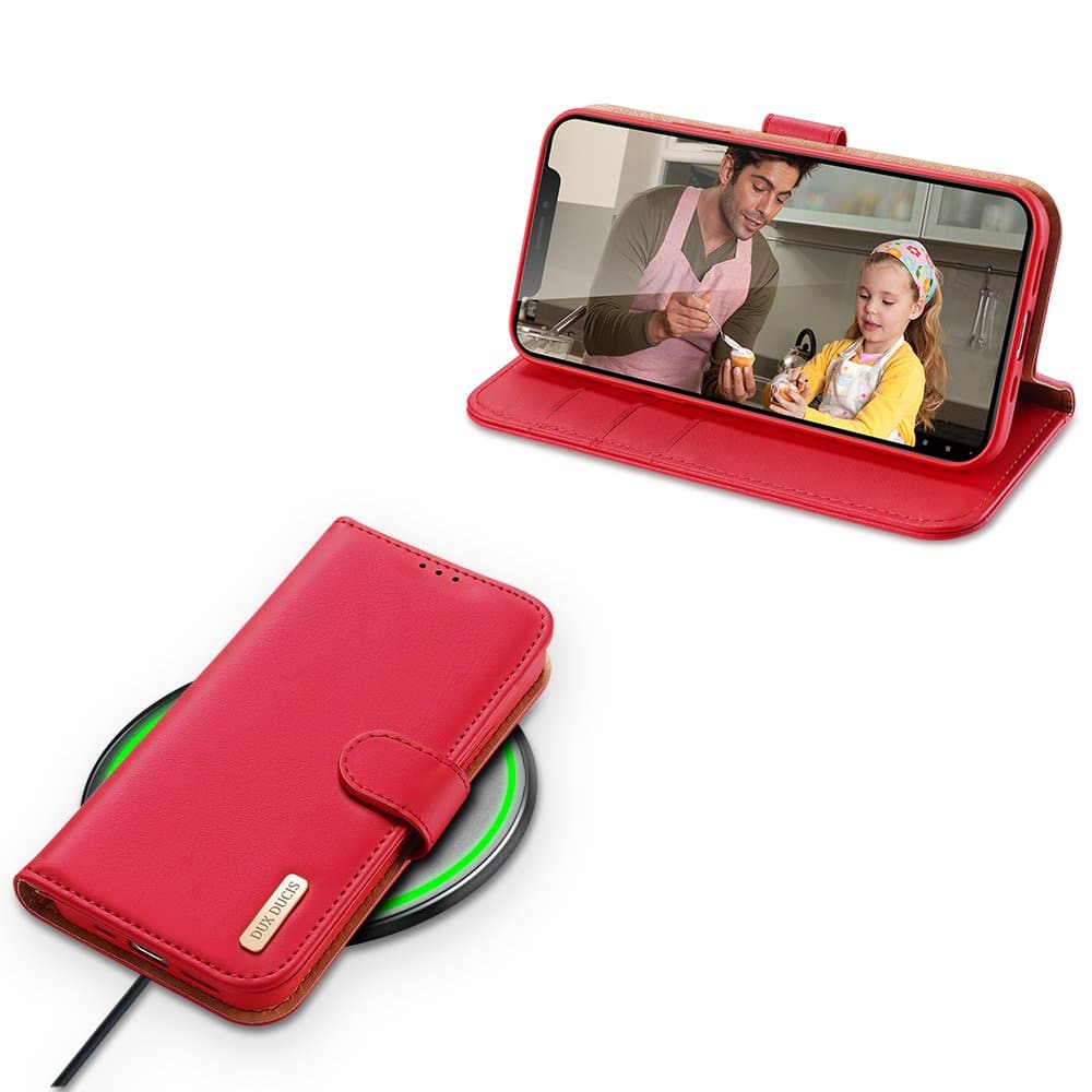 Dux Ducis Hivo preklopna torbica iz pravega usnja za iPhone 12 Pro / iPhone 12