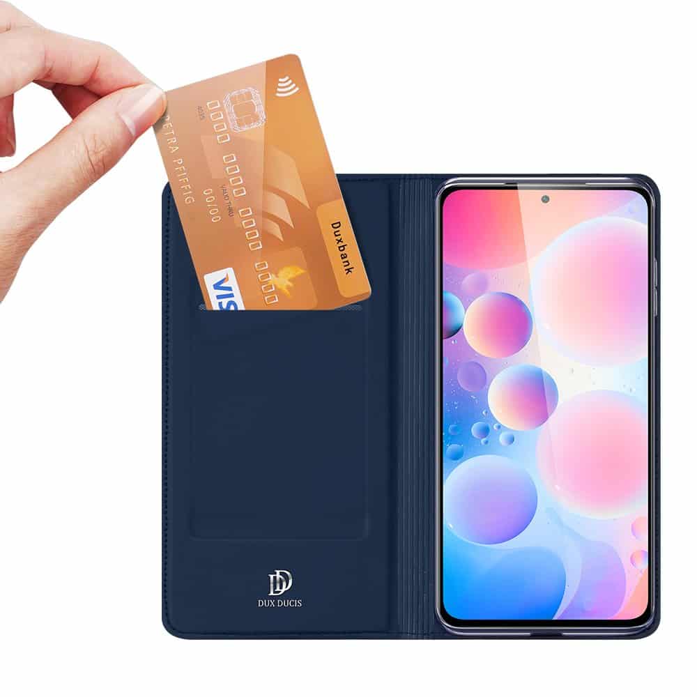 Dux Ducis Skin Pro preklopna torbica za Xiaomi Redmi K40 Pro+ / K40 Pro / K40 / Poco F3 modra
