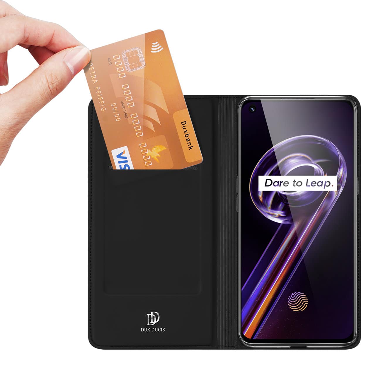 DUX DUCIS SKIN PRO PREKLOPNA FUTROLA ZA REALME 9 PRO PLUS/9 4G ČRNA