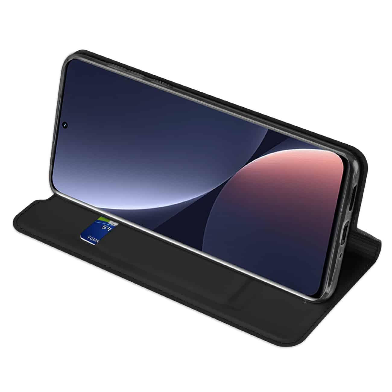 DUX DUCIS SKIN PRO PREKLOPNA TORBICA ZA XIAOMI 12 PRO ČRNA