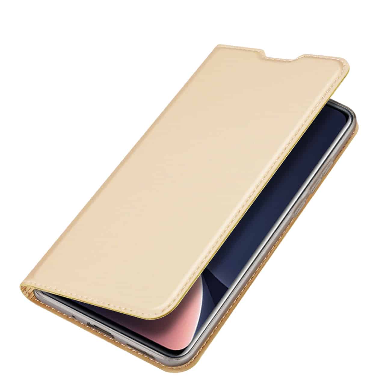 DUX DUCIS SKIN PRO PREKLOPNA FUTROLA ZA XIAOMI 12 PRO ZLATA
