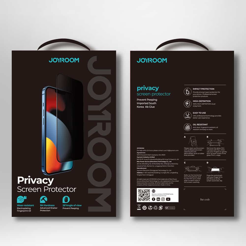 Joyroom Knight Privacy TG Anti-Spy kaljeno steklo za iPhone 13 mini