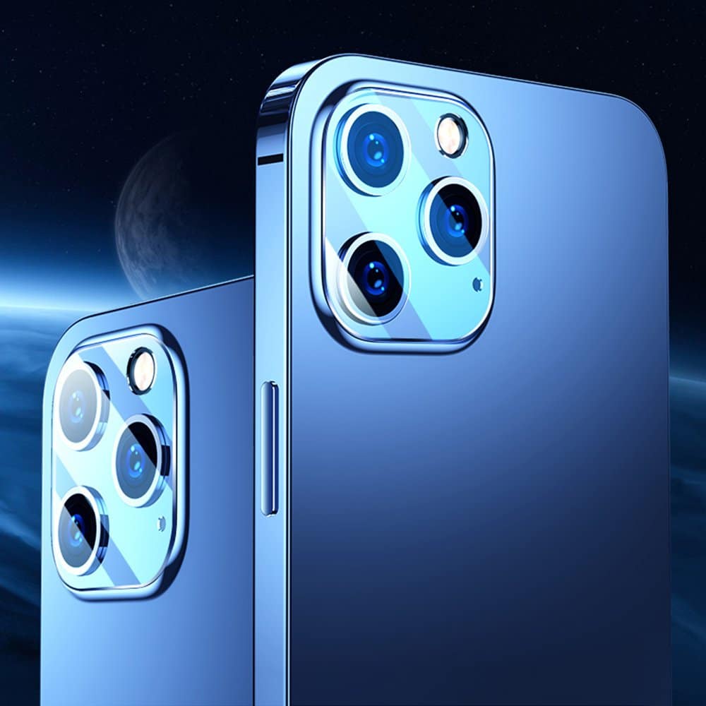 Joyroom Mirror Series zaščitno steklo za kamero iz kaljenega stekla za iPhone 12 Pro Max, prozorno
