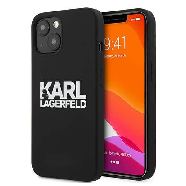 Karl Lagerfeld originalna Silicone Stack Logo maska za iPhone 13 mini