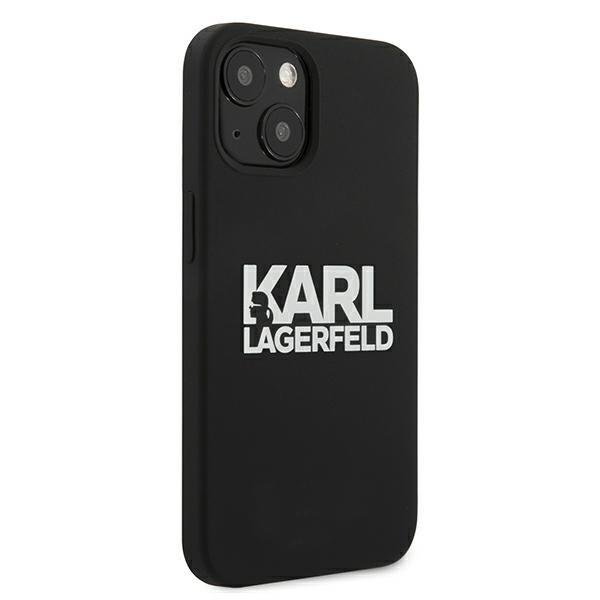 Karl Lagerfeld originalni silikonski ovitek Stack Logo za iPhone 13 mini