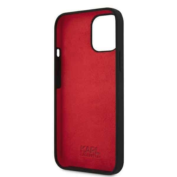 Karl Lagerfeld originalni silikonski ovitek Stack Logo za iPhone 13 mini