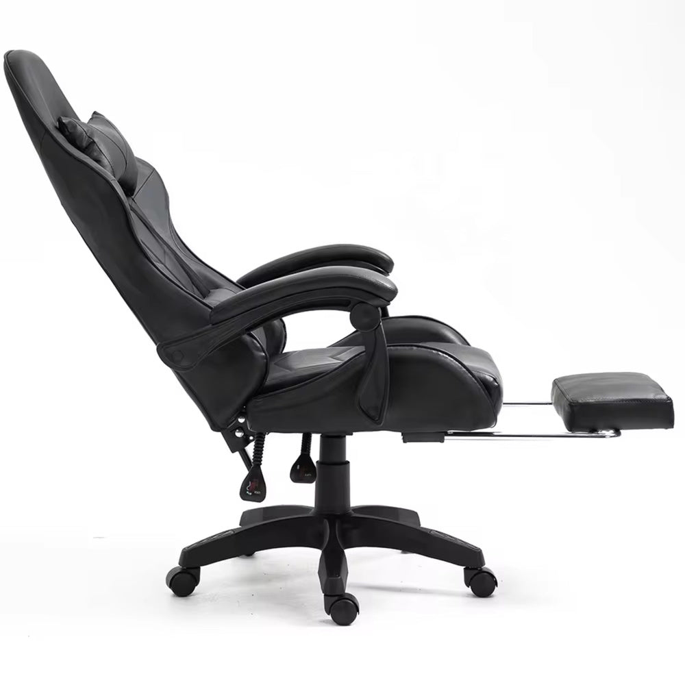 Gaming stolica sa osloncem za noge LE TOY – crna