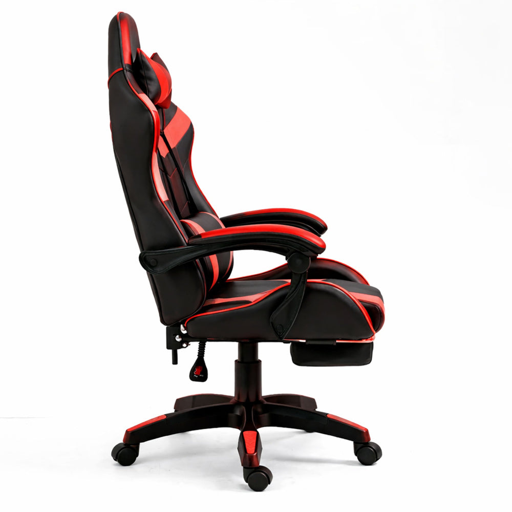 Gaming stolica sa osloncem za noge LE TOY – crvena