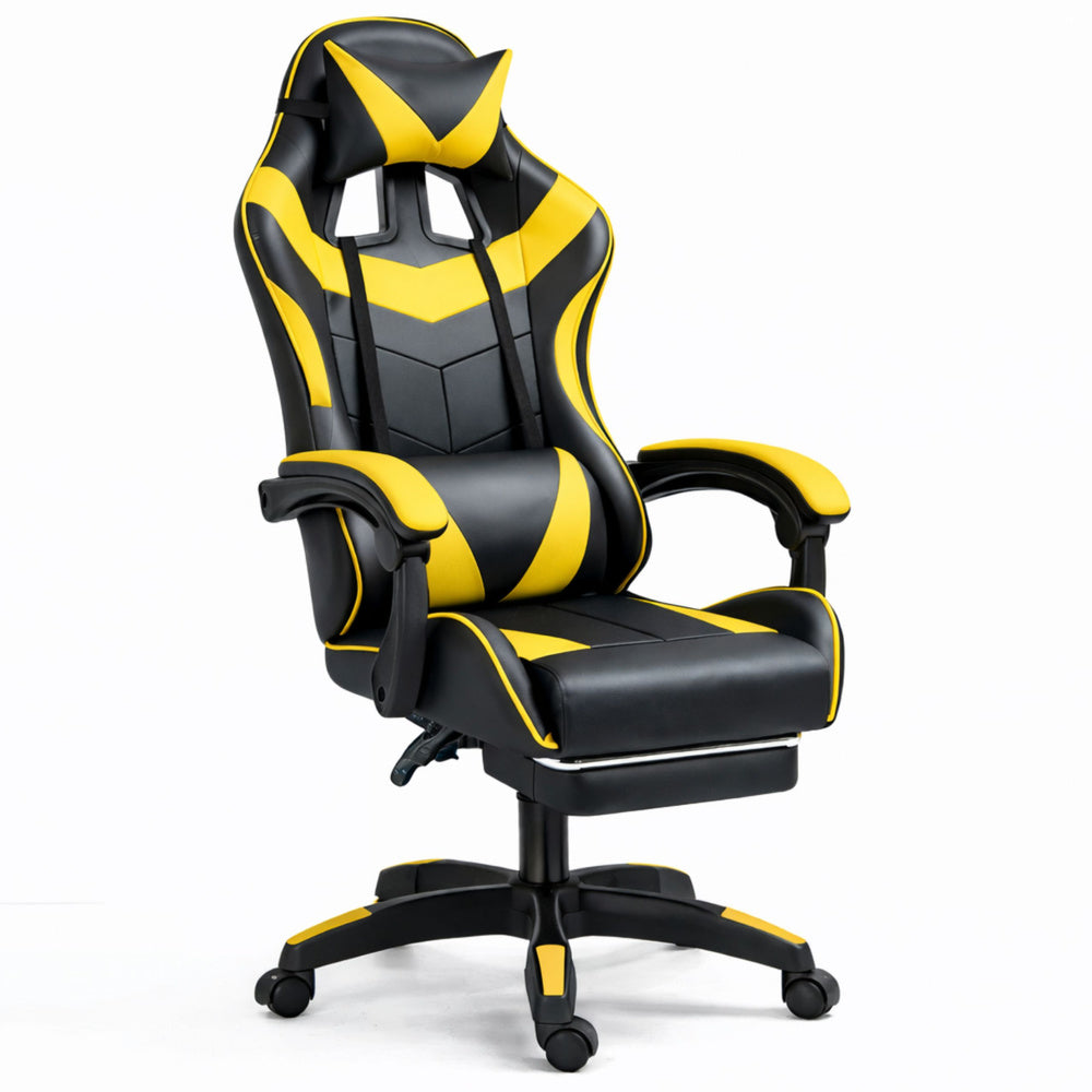 Gaming stolica sa osloncem za noge LE TOY – žuta